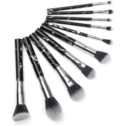 Lurella Cosmetics Deluxe Marble Brush Set Brush Set Dark Slate Gray Black,Pink,White