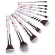 Lurella Cosmetics Deluxe Marble Brush Set Brush Set Light Gray Black,Pink,White