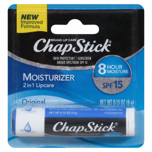 ChapStick ChapStick Broad Spectrum SPF 15 Original Moisturizer 2 In 1 Lipcare Lip Balms & Treatments Black