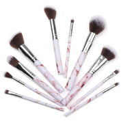 Lurella Cosmetics Deluxe Marble Brush Set Brush Set Light Gray Black,Pink,White