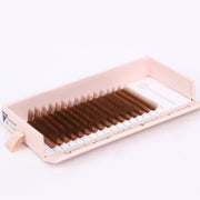 Mega Lash Academy Brown Cashmere Volume - Caramel Lash Trays White Smoke 0.05 / M / Mixed 7-14 mm
