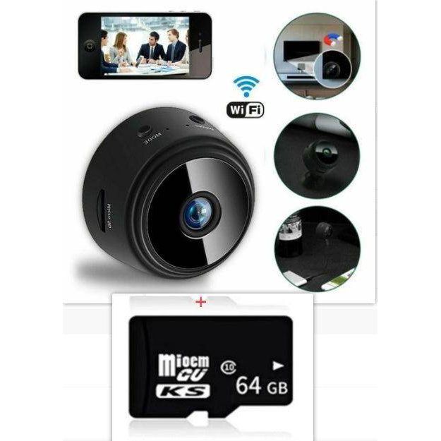 SmartPursue™ Mini Wireless Magnetic Security Camera Mini Camera White Smoke Camera Add 16G / USB,Camera Add 64G / USB,BLACK 128G memory card / USB,Black with 32G memory card / USB,Black with 64G memory card / USB,Black / USB