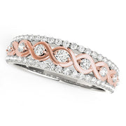 Bids.com 14k White And Rose Gold Infinity Diamond Band (3/8 cttw) Rings White Smoke 3 / White & Rose Gold,3.5 / White & Rose Gold,4 / White & Rose Gold,4.5 / White & Rose Gold,5 / White & Rose Gold,5.5 / White & Rose Gold,6 / White & Rose Gold,6.5 / White & Rose Gold,7 / White & Rose Gold,7.5 / White & Rose Gold,8 / White & Rose Gold,8.5
