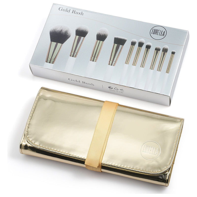 Lurella Cosmetics Gold Rush Brush Set Light Gray