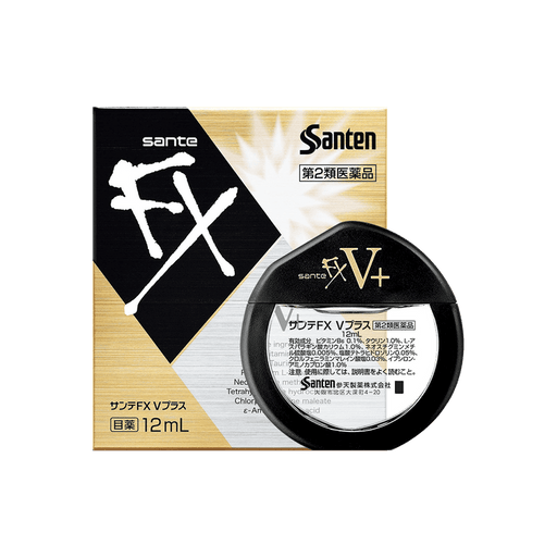 AsiaBeautyMall Santen Sante FX V Plus Eye Drop Eye Drops Black