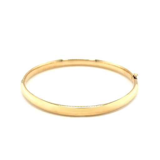 Bids.com 14k Yellow Gold Dome Design Polished Children's Bangle Bracelets White Smoke 5.5 / Yellow Gold,One / Yellow Gold