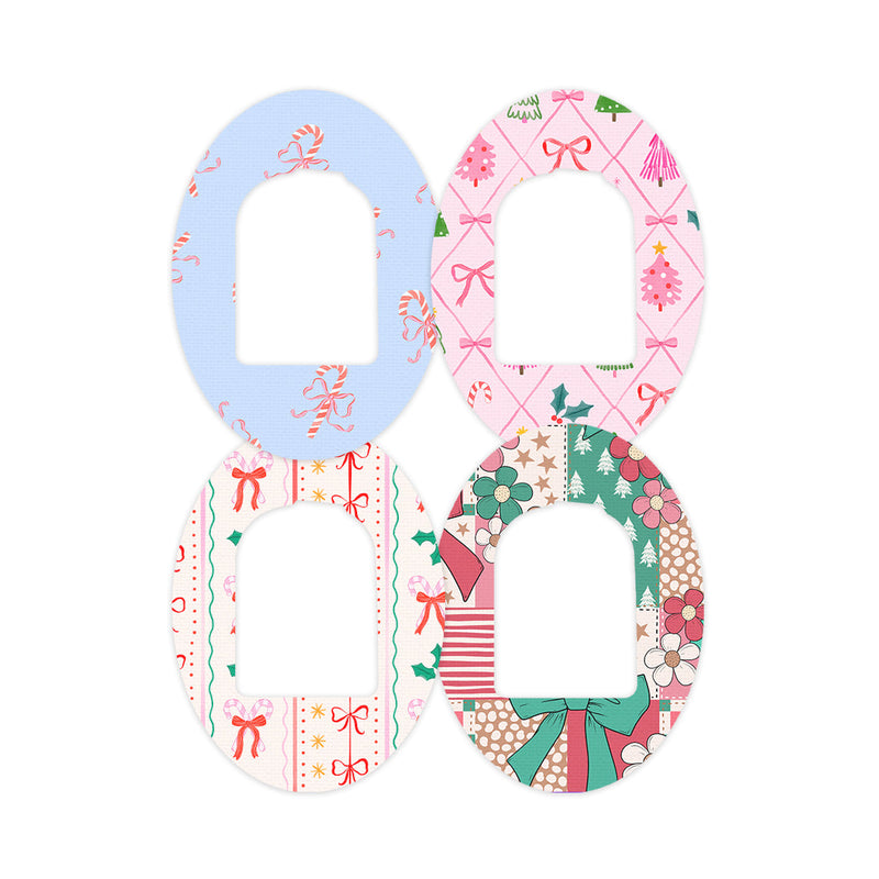 Peelz Pretty in Pink Holiday Variety Pod Patch Tape - Pump Peelz Patch Medical Tape White Smoke 12-Pack (Set of 12 Patches),4-Pack (Set of 4 Patches)