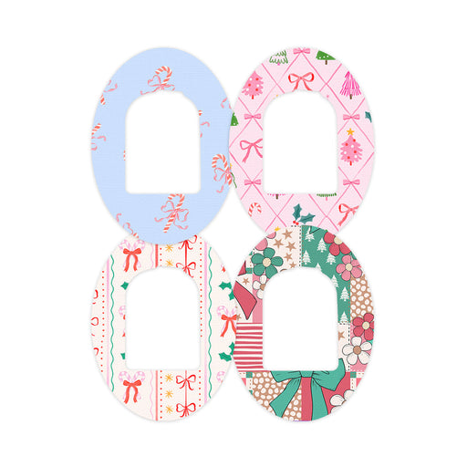 Peelz Pretty in Pink Holiday Variety Pod Patch Tape - Pump Peelz Patch Medical Tape White Smoke 12-Pack (Set of 12 Patches),4-Pack (Set of 4 Patches)