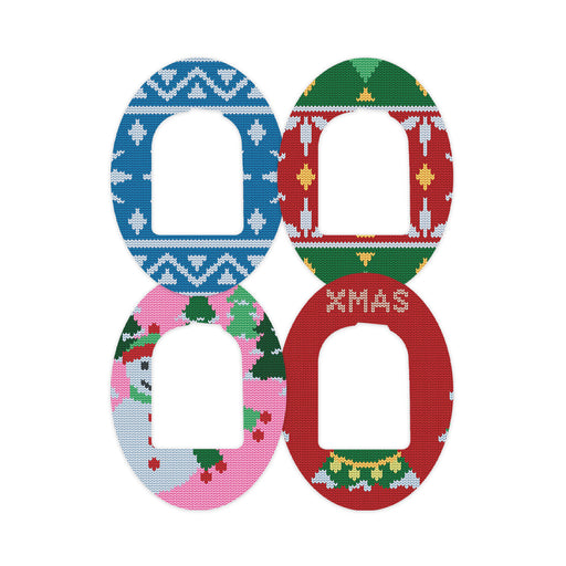 Peelz Ugly Sweater Variety Pod Patch Tape - Pump Peelz Patch Medical Tape White Smoke 12-Pack (Set of 12 Patches),4-Pack (Set of 4 Patches)
