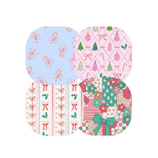 Peelz Pretty in Pink Holiday Variety Pack Overpatch Tape - Pump Peelz Patch Medical Tape Misty Rose 12-Pack (Set of 12 Patches),4-Pack (Set of 4 Patches)
