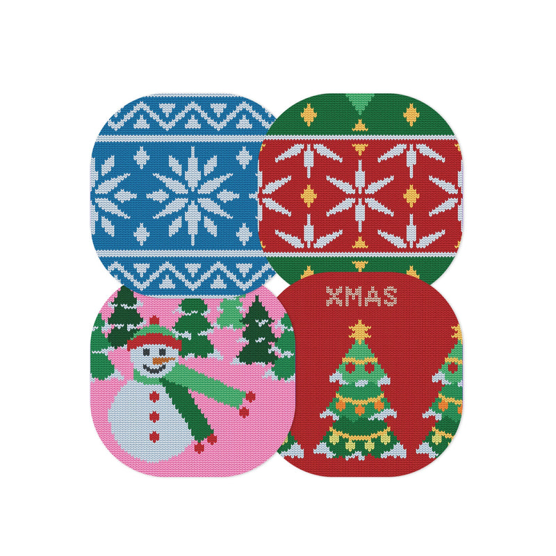 Peelz Ugly Sweater Variety Pack Overpatch Tape - Pump Peelz Patch Medical Tape Brown 12-Pack (Set of 12 Patches),4-Pack (Set of 4 Patches)