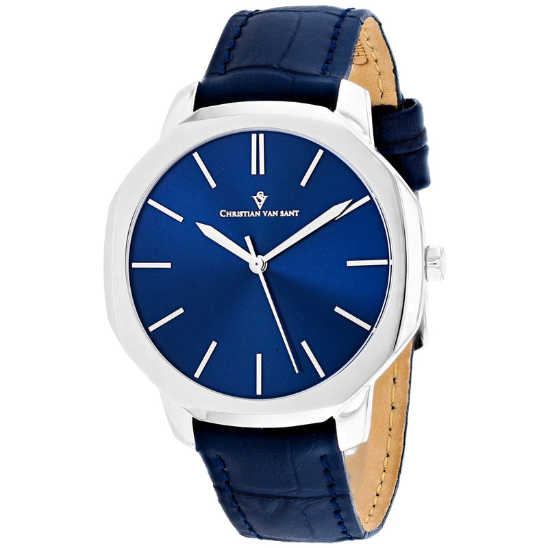 Bids.com Christian Van Sant Men's Octavius Slim Watches White Smoke