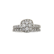 Bids.com 1.30ct Diamond Engagement Ring Set 10KT White Gold Rings White Smoke 7.0
