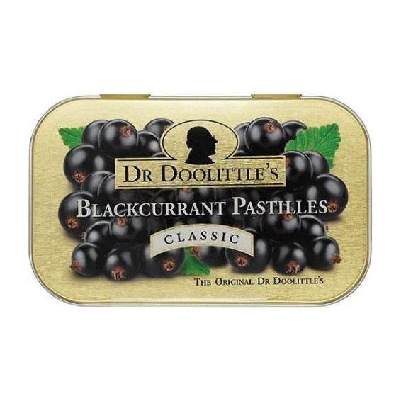 Dr Doolittle's Dr Doolittle's Blackcurrant Classic Pastilles - 25 Count 60g Candy & Sweets Tan