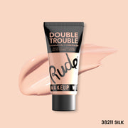 Rude Cosmetics Double Trouble Foundation and Concealer Foundation Peach Puff Silk 01