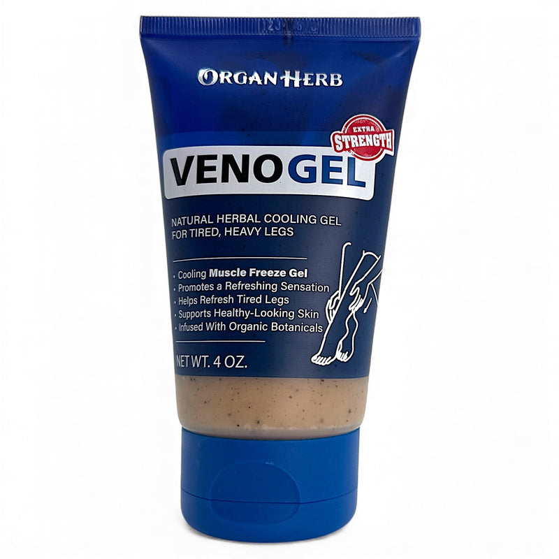 OrganHerb OrganHerb VenoGel Extra Strength 4 oz – Horse Chestnut Gel with Herbal Cooling Relief Lotions White Smoke