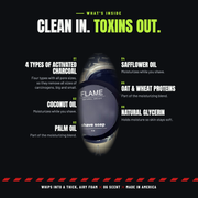 FLAME Natural Decon Shave Soap Black