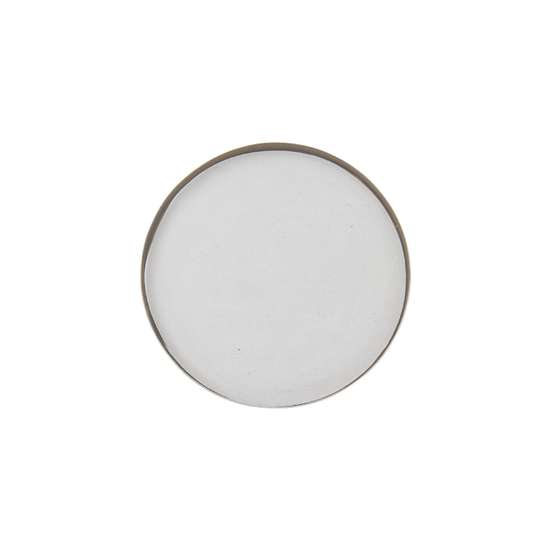Rosy Rings Glass Accent Botanical Candle Plate Candle Plate Light Gray