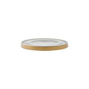 Rosy Rings Glass Signature Botanical Candle Plate Candle Plate Light Gray