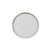 Rosy Rings Glass Signature Botanical Candle Plate Candle Plate Light Gray
