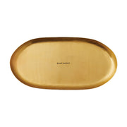 Rosy Rings Gold Statement Botanical Candle Plate Candle Plate Dark Khaki