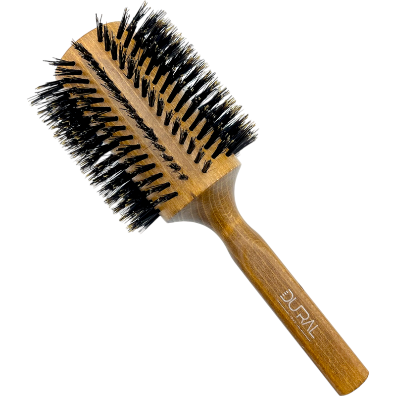 Dural Dural Beech wood Round-Styler hair brush with boral bristles - 18 rows Hair Brush Sienna