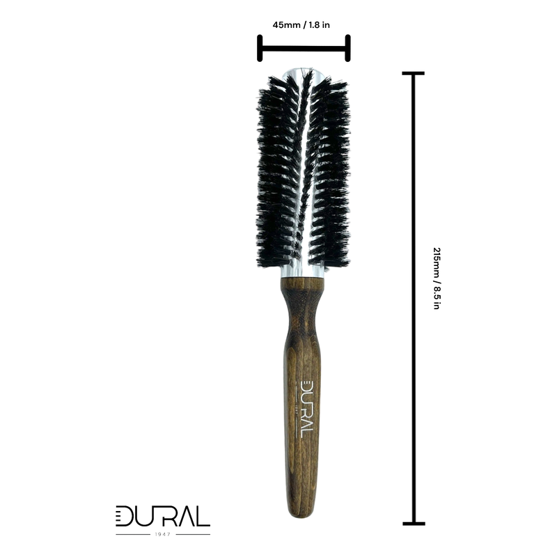 Dural Dural Quick-Styler Beech wood hairbrush with boar bristles - 12 rows Hair Brush Black