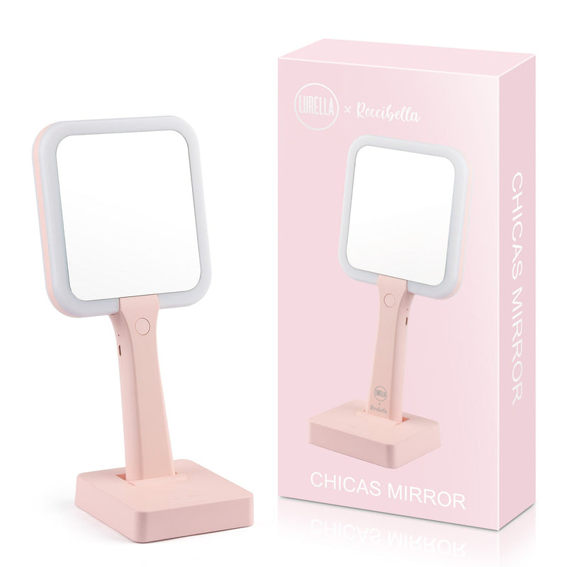 Lurella Cosmetics Chicas Mirror Handheld Mirror Misty Rose Pink