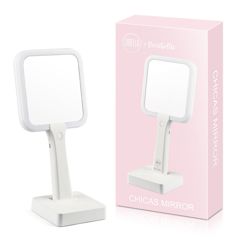 Lurella Cosmetics Chicas Mirror Handheld Mirror Misty Rose White