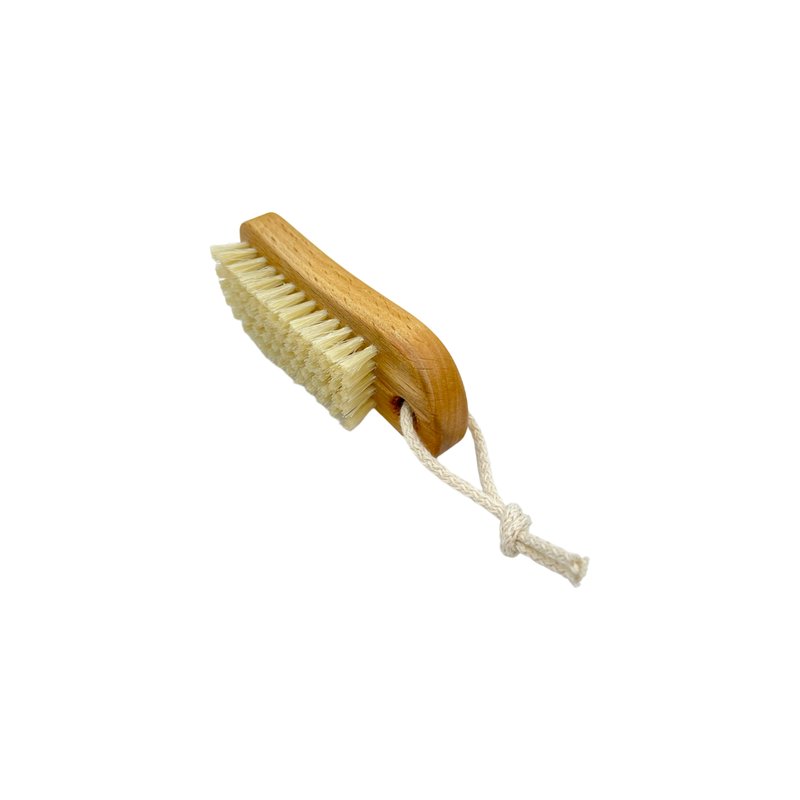 Dural Dural Beech wood ergonomic hand brush with pure natural bristles and cotton cord Hand Brush Dark Khaki
