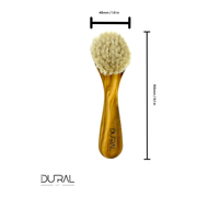 Dural Dural Olive wood face & skin brush with natural goats hair Skin Brush Dark Goldenrod