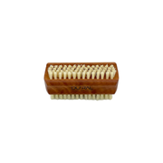 Dural Dural Pear Wood Hand & Nails Brush With Pure Natural Bristles - 4/6 Rows Nail Brush Saddle Brown
