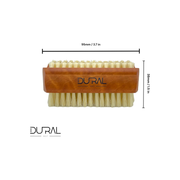 Dural Dural Pear Wood Hand & Nails Brush With Pure Natural Bristles - 4/6 Rows Nail Brush Sienna