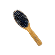 Dural Dural Olive wood rubber cushion hair brush with boar bristles and nylon Hair Brush Dark Khaki