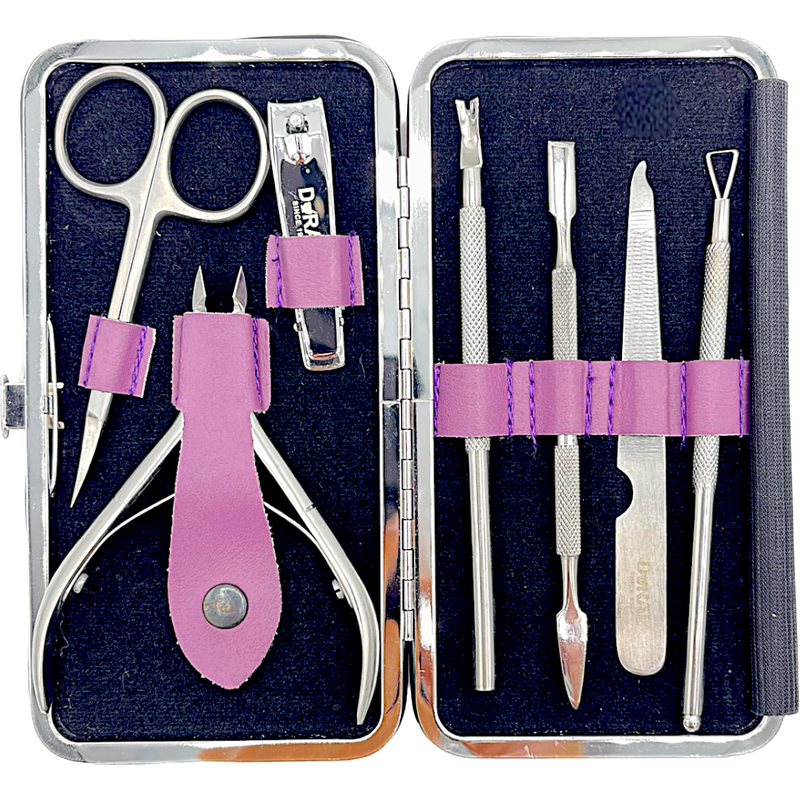 Dural Dural Manicure Pedicure Kit Purple SE-202 3oz Manicure Pedicure Kit Black