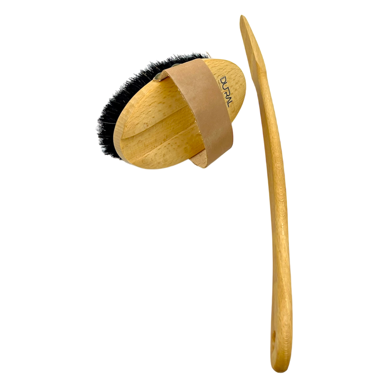 Dural Dural Beech wood ionic body brush - bronze wire & horse hair Body Brush Goldenrod