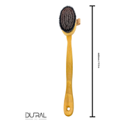 Dural Dural Beech wood ionic body brush - bronze wire & horse hair Body Brush Dark Khaki
