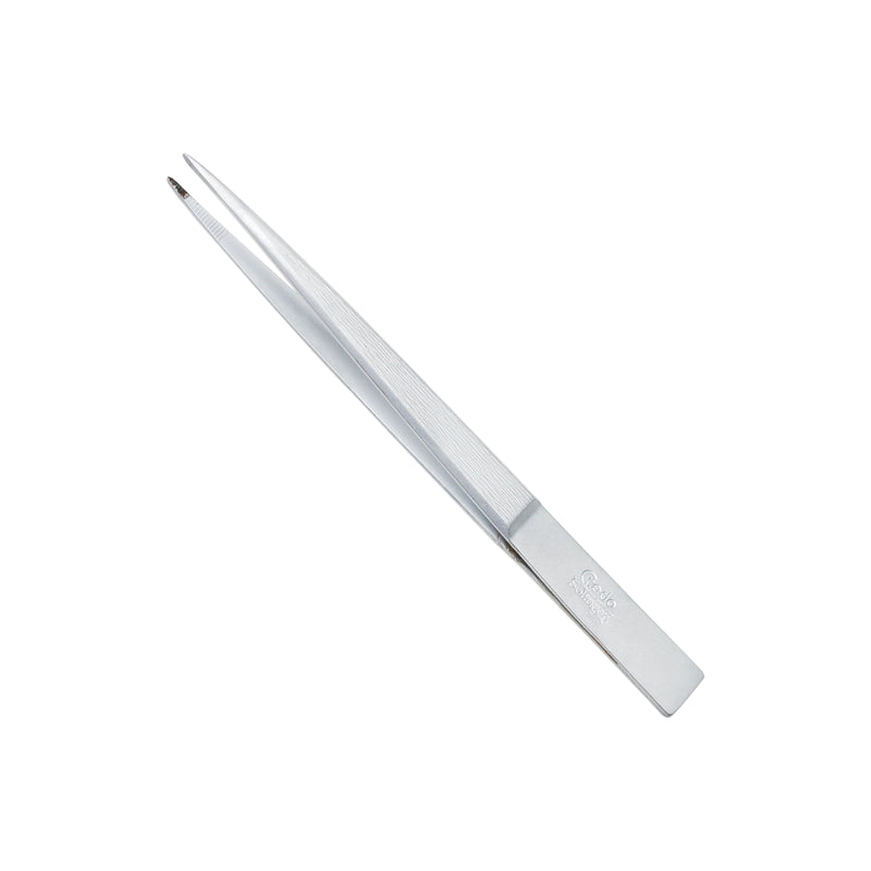 Credo Credo Tweezers Pointed 3"Mat Chromium Blister - 16 Oz Cosmetics Light Gray