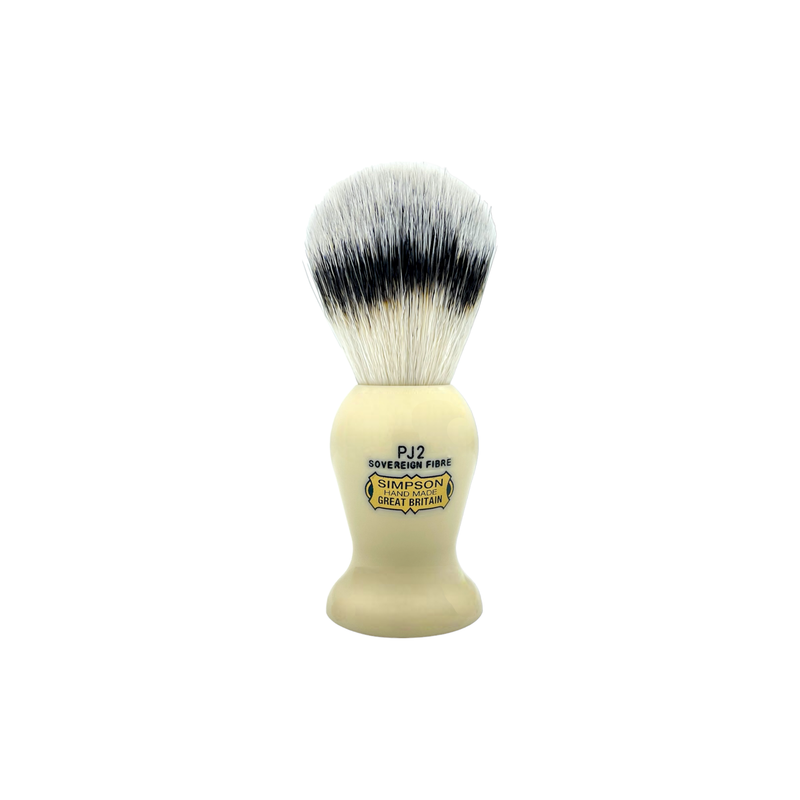 Simpsons Simpson Persian Jar 2 Sovereign Grade Synthetic Fibre Shaving Brush Shaving Brush Gray