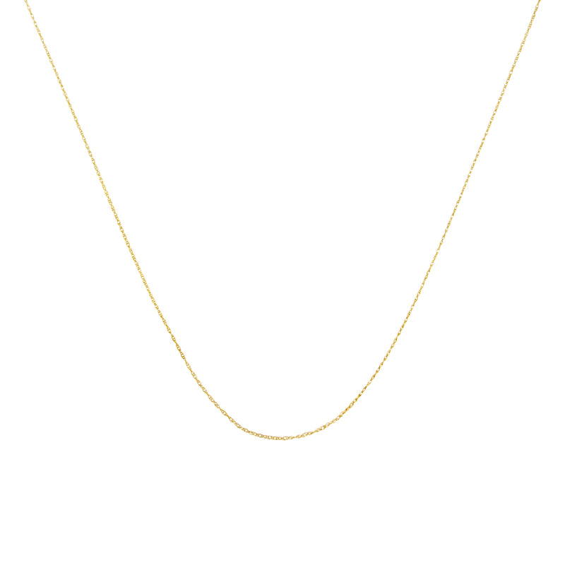 Bids.com Solid 10K Yellow Gold 0.5mm Slim and Dainty Unisex 18" Rope Chain Necklace Necklaces White Smoke Yellow.Gold / 18,Yellow.Gold / 16,Yellow.Gold / 20