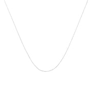 Bids.com Solid 10K Yellow Gold 0.5mm Slim and Dainty Unisex 18" Rope Chain Necklace Necklaces White Smoke White.Gold / 18,White.Gold / 16,White.Gold / 20