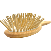 Dural Dural Cushion Brush with Extra Long Wooden Pins Hair Brush Dark Khaki