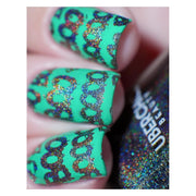 UberChic Beauty Halloween-08 Stamping Plate Gray