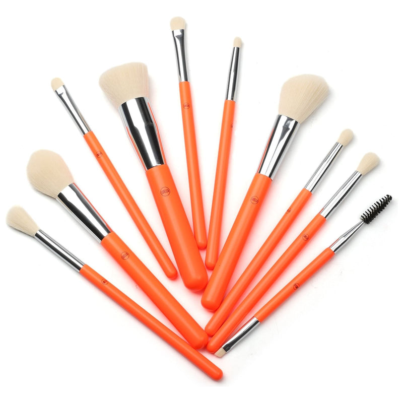 Lurella Cosmetics Neon Brush Sets Antique White Cyan,Acid,Caution,Magenta,Uranium,Phoenix