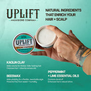Uplift Provisions Company Styling Compound 3 oz Clay Pomade Dark Cyan 1 puck / 3.0 oz,2 pucks / 3.0 oz,3 pucks / 3.0 oz