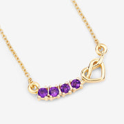 Bids.com 0.24 Carat Genuine Amethyst .925 Sterling Silver Necklace Necklaces White Smoke size 18.00
