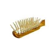 Dural Dural Olive wood rubber cushion hair brush with long wooden pins Hair Brush Dark Khaki