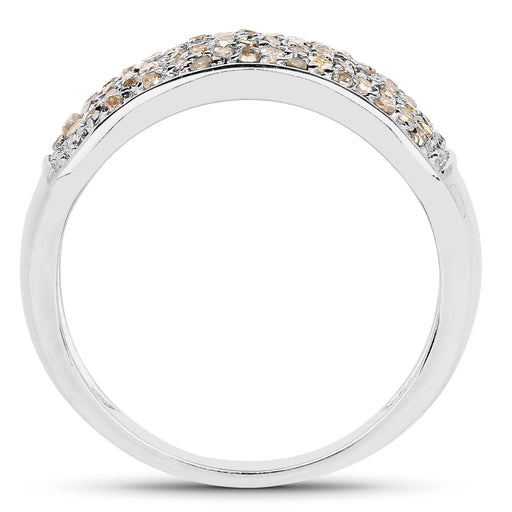 Bids.com 0.42 Carat Genuine White Diamond .925 Sterling Silver Ring Rings White Smoke size 7.00,size 6.00,size 8.00,size 9.00