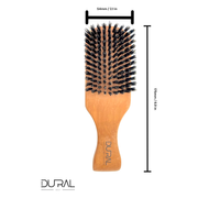 Dural Dural Pear Wood Men's Brush With Wild Boar Bristles Men's Hair Brush Dark Salmon