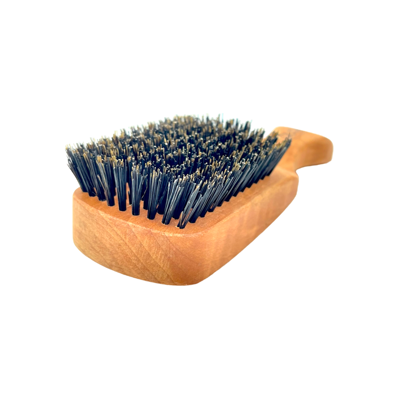 Dural Dural Pear Wood Men's Brush With Wild Boar Bristles Men's Hair Brush Dark Salmon